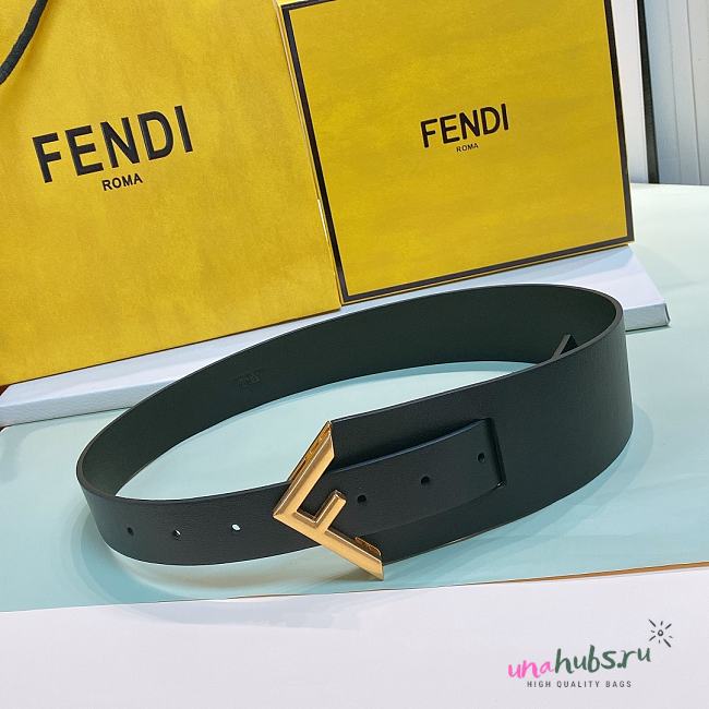 Fendi Fendi First Gold Logo Buckle Belt 6cm - 1