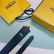 Fendi Fendi First Gold Logo Buckle Belt 6cm - 5