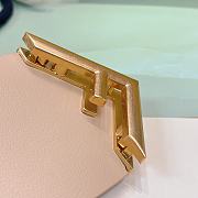 Fendi Fendi First Gold Logo Buckle Beige Belt 6cm - 4