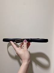 Miumiu black leather belt 1.5cm - 1