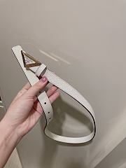 Prada Saffiano white logo belt 2.0cm - 5