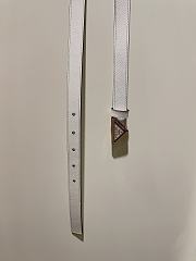 Prada Saffiano white logo belt 2.0cm - 4