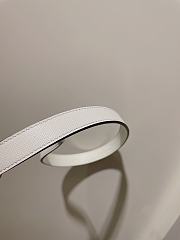 Prada Saffiano white logo belt 2.0cm - 2