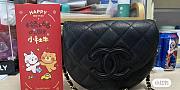 Chanel mini messenger 2023 black CC caviar leather bag - 6