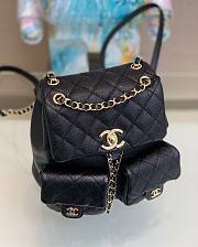 Chanel 23P caviar leather 2 pockets backpack - 5