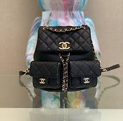 Chanel 23P caviar leather 2 pockets backpack - 1