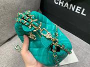 Chanel blue lambskin pouch with chain bag - 3