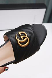 Gucci GG matelasse black slide sandal - 6