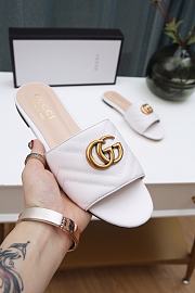 Gucci GG matelasse white slide sandal - 5