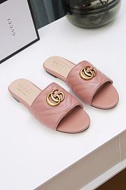 Gucci GG matelasse beige slide sandal - 1