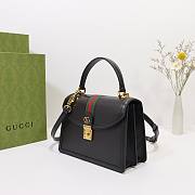 Gucci Ophidia small black top handle bag - 6