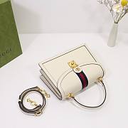 Gucci Ophidia small all white top handle bag - 2