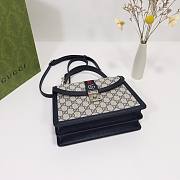 Gucci Ophidia small dark blue top handle bag - 2