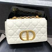 Dior Caro Small White Bag 20cm - 1