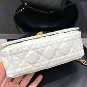 Dior Caro Small White Bag 20cm - 2