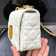 Dior Caro Small White Bag 20cm - 5