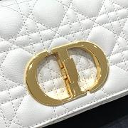 Dior Caro Small White Bag 20cm - 6