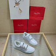 Roger Vivier Very Vivier Strass Buckle White Sneakers - 2