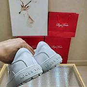 Roger Vivier Very Vivier Strass Buckle White Sneakers - 3