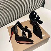 CHRISTIAN LOUBOUTIN CL Torrida Silk Bow Red Sole Pumps - 1