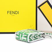 Fendi Mini Sunshine Shopper two-tone green leather minibag - 5