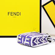 Fendi Mini Sunshine Shopper two-tone purple leather minibag - 5