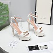 Gucci gold white high heels 13cm - 5