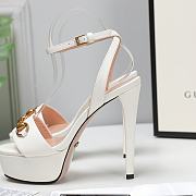 Gucci gold white high heels 13cm - 4