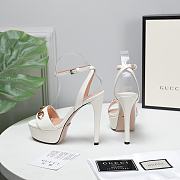 Gucci gold white high heels 13cm - 2