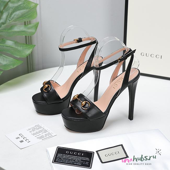 Gucci gold black high heels 13cm - 1