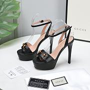 Gucci gold black high heels 13cm - 1