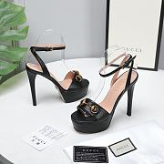 Gucci gold black high heels 13cm - 6