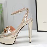 Gucci gold metallic high heels 13cm - 4