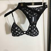 Louis Vuitton black denim effect bikini - 1