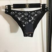 Louis Vuitton black denim effect bikini - 4