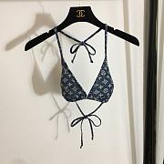 Louis Vuitton blue denim effect bikini - 3