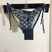 Louis Vuitton blue denim effect bikini - 4