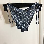 Louis Vuitton blue denim effect bikini - 5