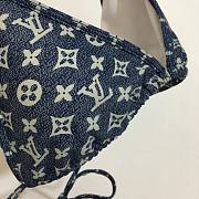 Louis Vuitton blue denim effect bikini - 6