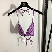 Gucci purple monogram bikini - 3