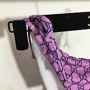 Gucci purple monogram bikini - 5