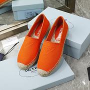 Prada orange cotton drill espadrilles - 1