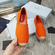 Prada orange cotton drill espadrilles - 6