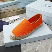 Prada orange cotton drill espadrilles - 4