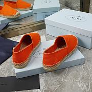 Prada orange cotton drill espadrilles - 3