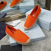 Prada orange cotton drill espadrilles - 2