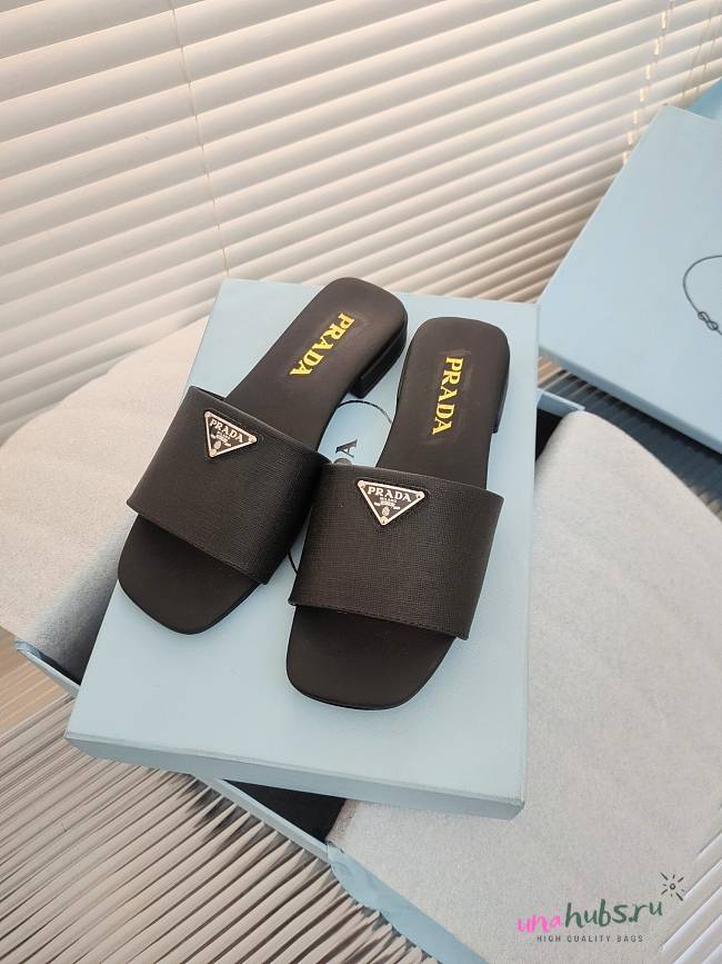 Prada Saffiano leather slides - 1