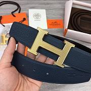 Hermes Belt golden guilloché buckle 3.8cm - 2