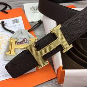 Hermes Belt golden guilloché buckle 3.8cm - 3