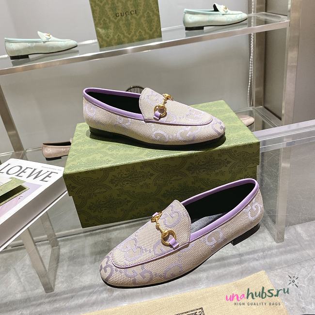 Gucci Maxi Purple GG Jordaan loafers - 1